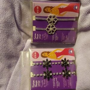 2 sets of Bejeweled Fashion Straps